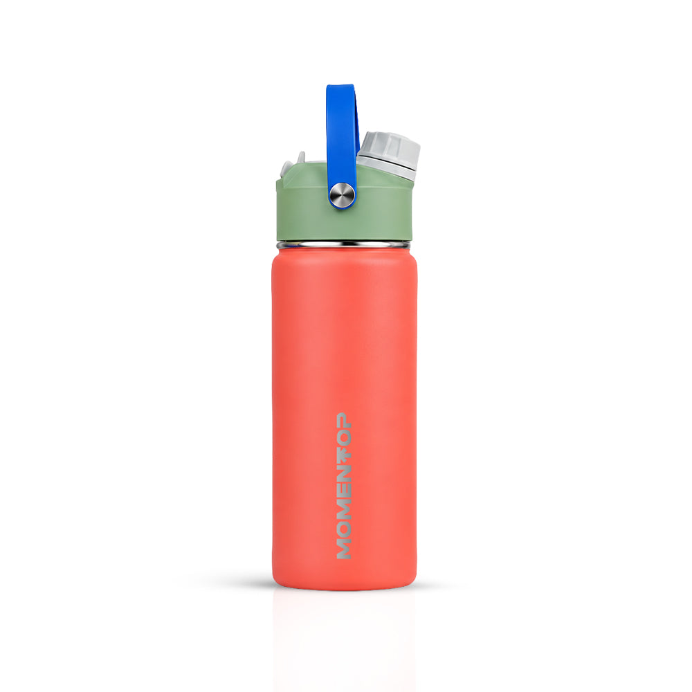 18oz KIDS WATER BOTTLE | LOLLIPOP CORAL