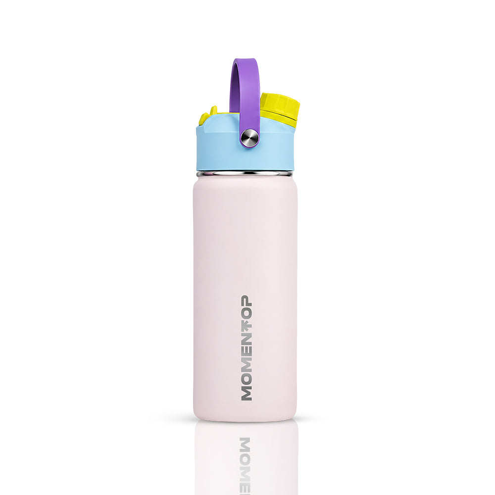 18oz KIDS WATER BOTTLE | LOLLIPOP PINK